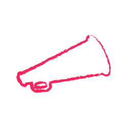 Megaphone Feel-Shape-Doodle-Thick-Red-25 Megaphone Feel-Shape-Doodle-Thick-Red-25